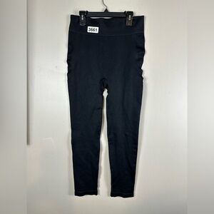 Time / thu large 12-14 maternity black leggings nwot